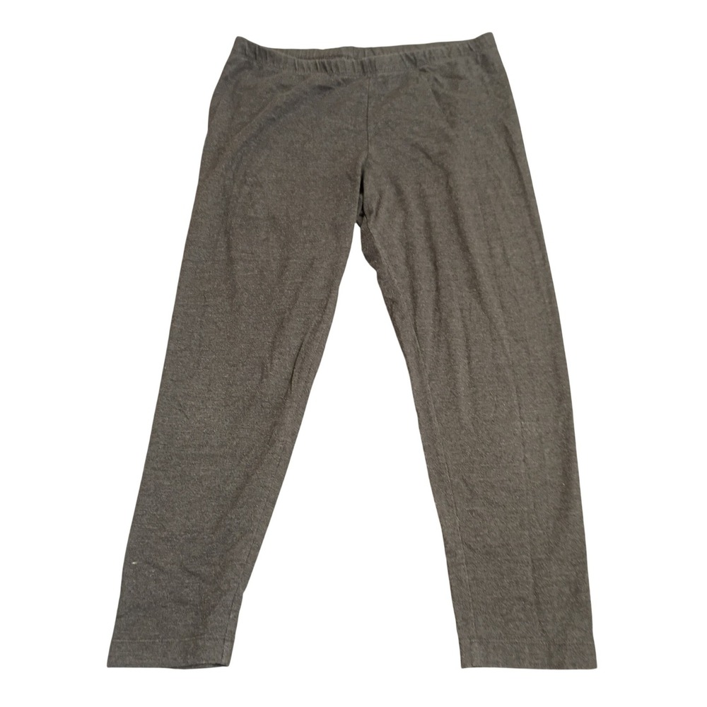 Old Navy Leggings Womens Medium Gray Stretch Cotton Blend Athleisure Capri Slim
